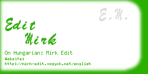 edit mirk business card